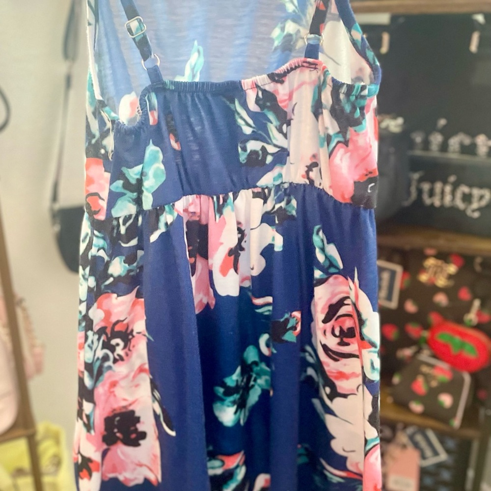 PatPat Blue Pink Sundress Sleeveless Casual - Picture 4 of 5
